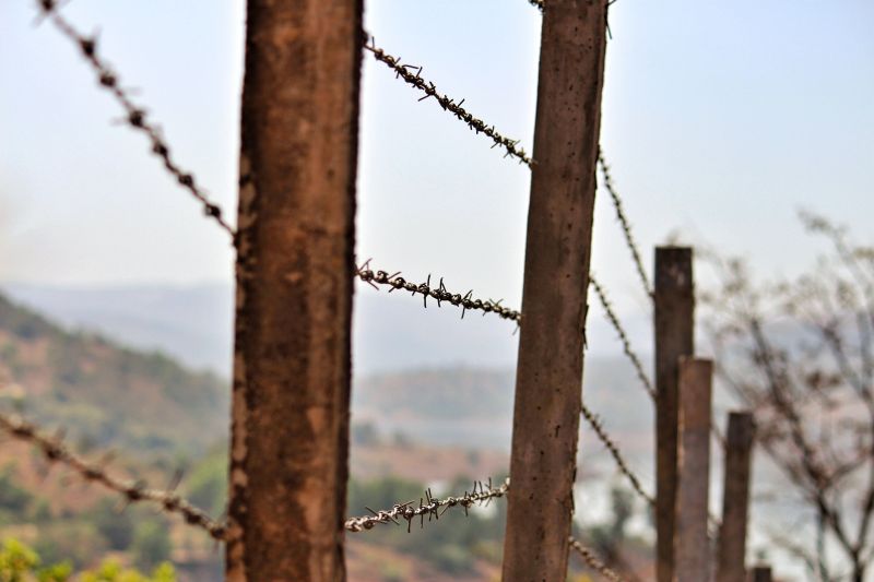 Barb Wire Fencing Repair detail