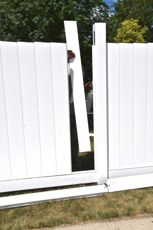 Vinyl Fence Installation detail